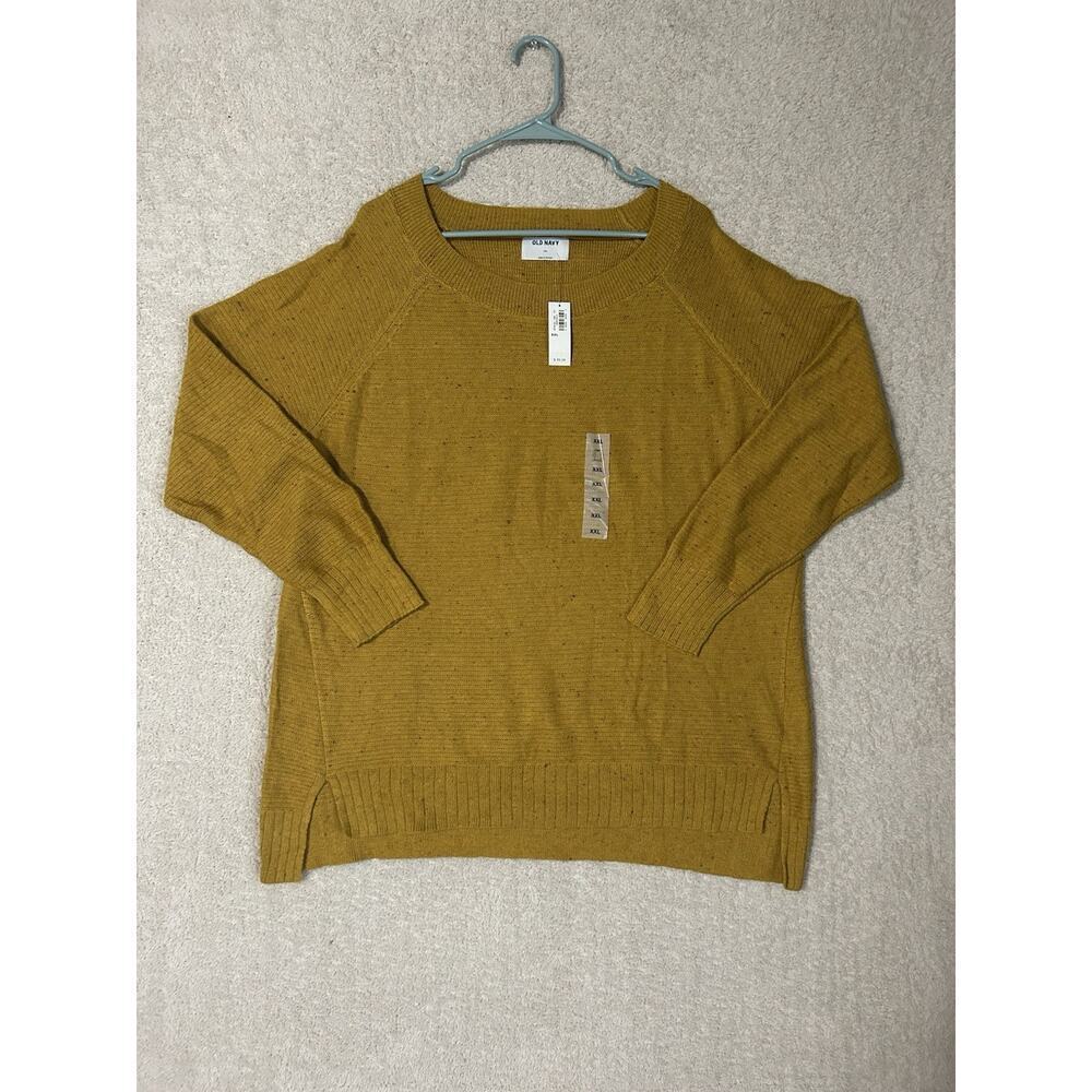 Old Navy Women's Sweater Size XXL Round Neck Long Sleeve. Beach Preppy